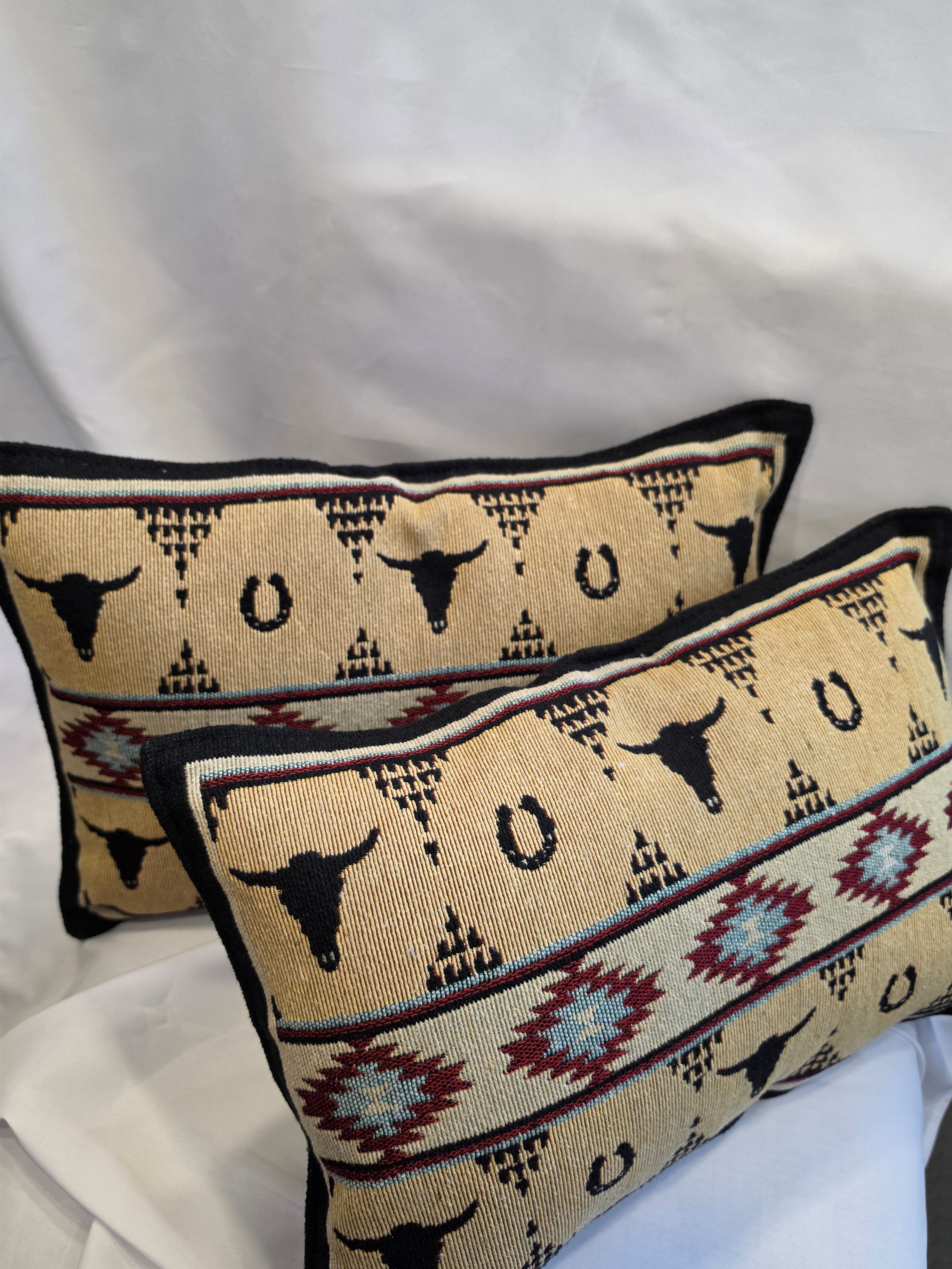 Jacquard Throw Pillow 18.5" x 12", Pattern #7