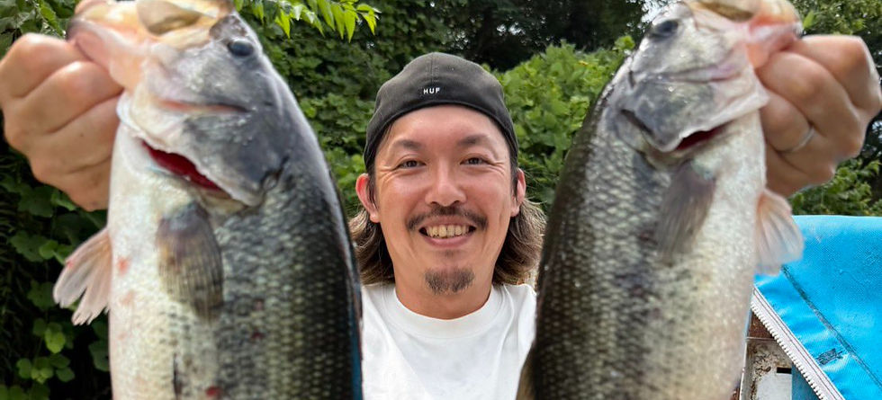 ブラックバス放流完了