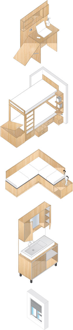 visual furniture with textures