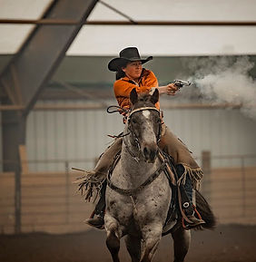 Carrie Mounted Shooting