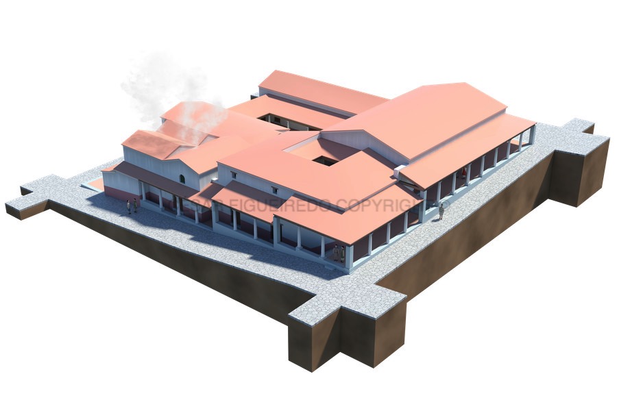 Reconstituição da Domus das Carvalheiras (fase II).