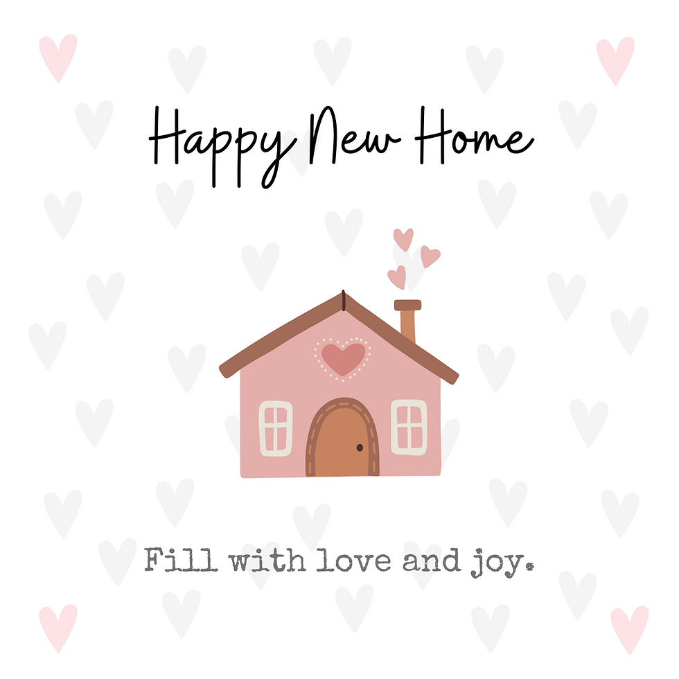 New Home Card Copyright Sunny Bank Wishes