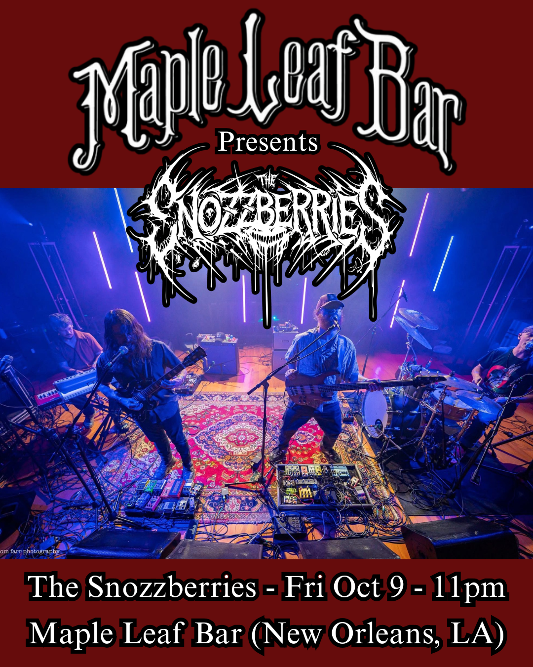 The Snozzberries at Maple Leaf Bar