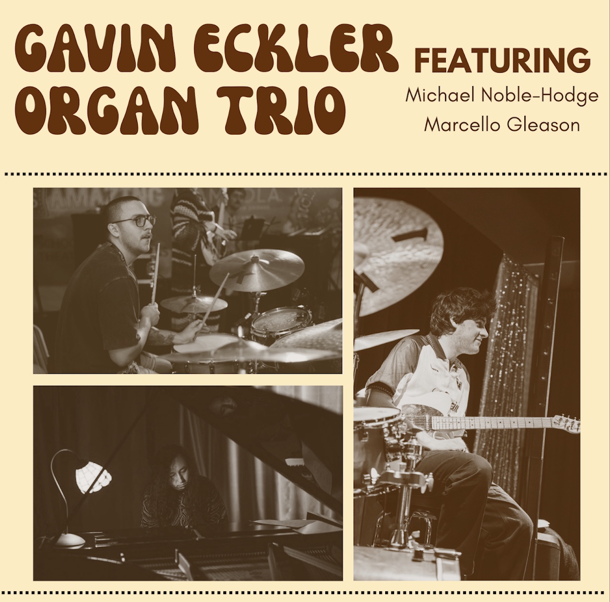 Gavin Eckler Organ Trio artwork from Maple Leaf Bar
