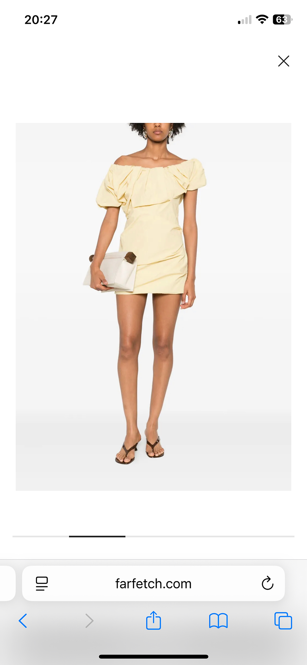 Thumbnail: Paris Georgia Mini Yellow Dress 