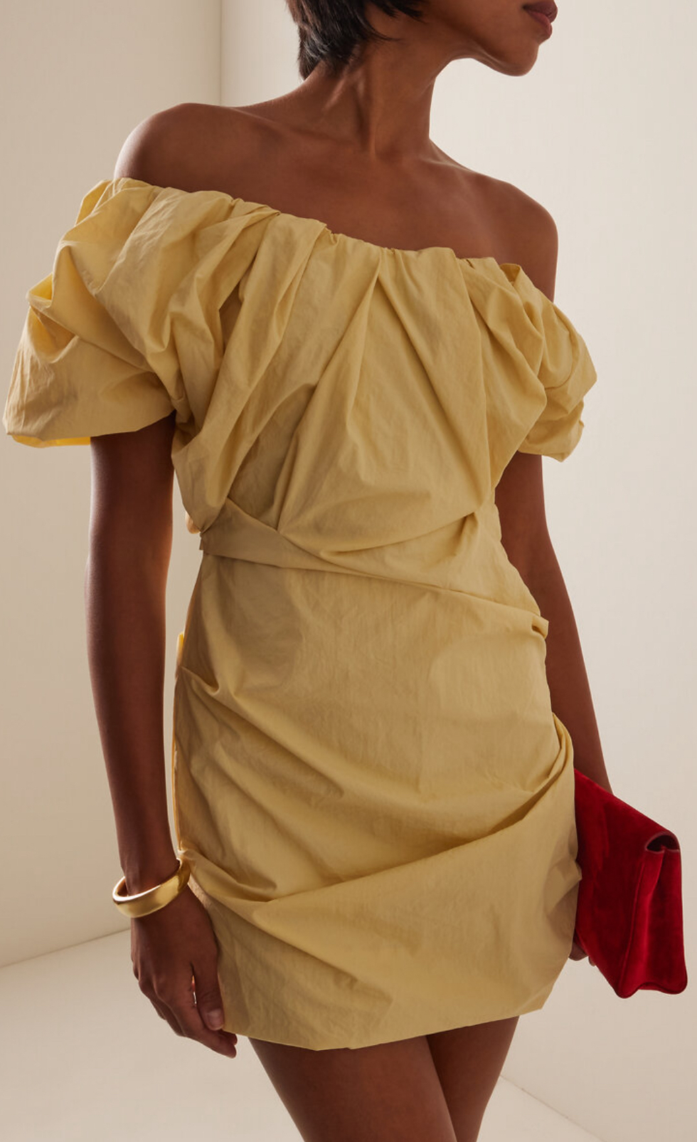 Thumbnail: Paris Georgia Mini Yellow Dress 