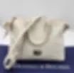 Dooney & Bourke Dillen Leather Cross Body Satchel - White Shoulder Handbag