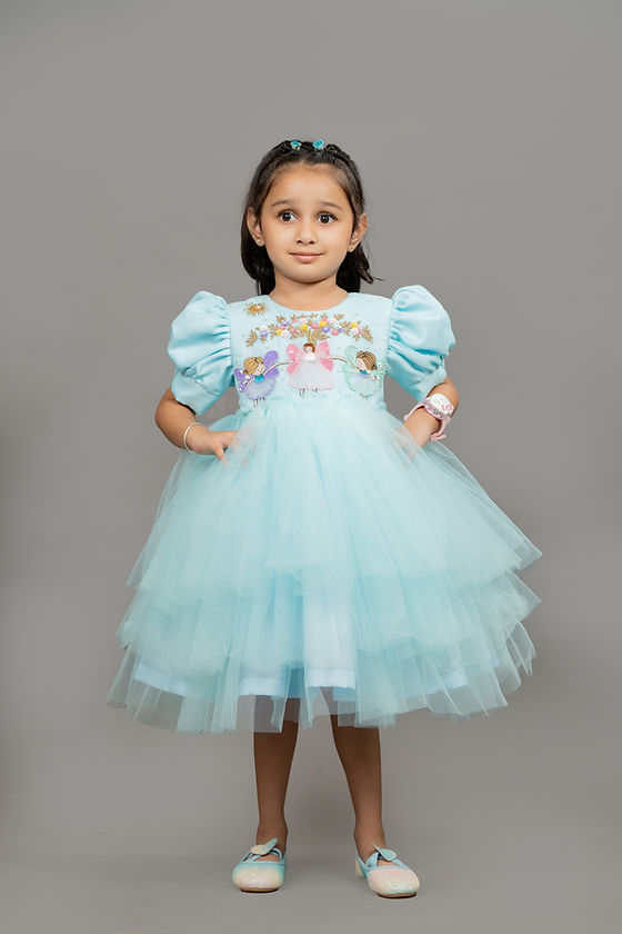 Sky Blue Fairy Dress | The Little Factory Sky Blue Fairy Dress | The Little Factory