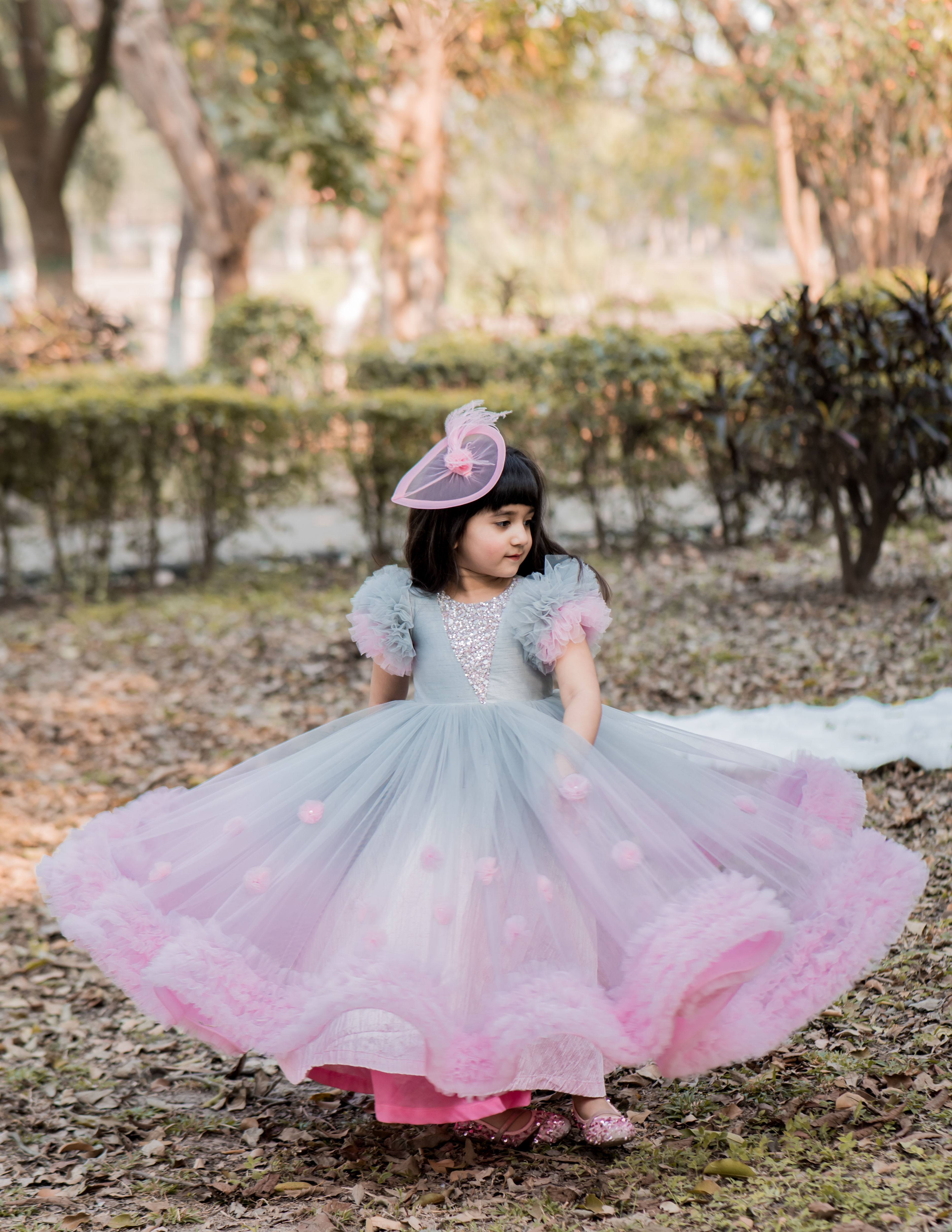 A dash of Naughtiness Ruffled Gown