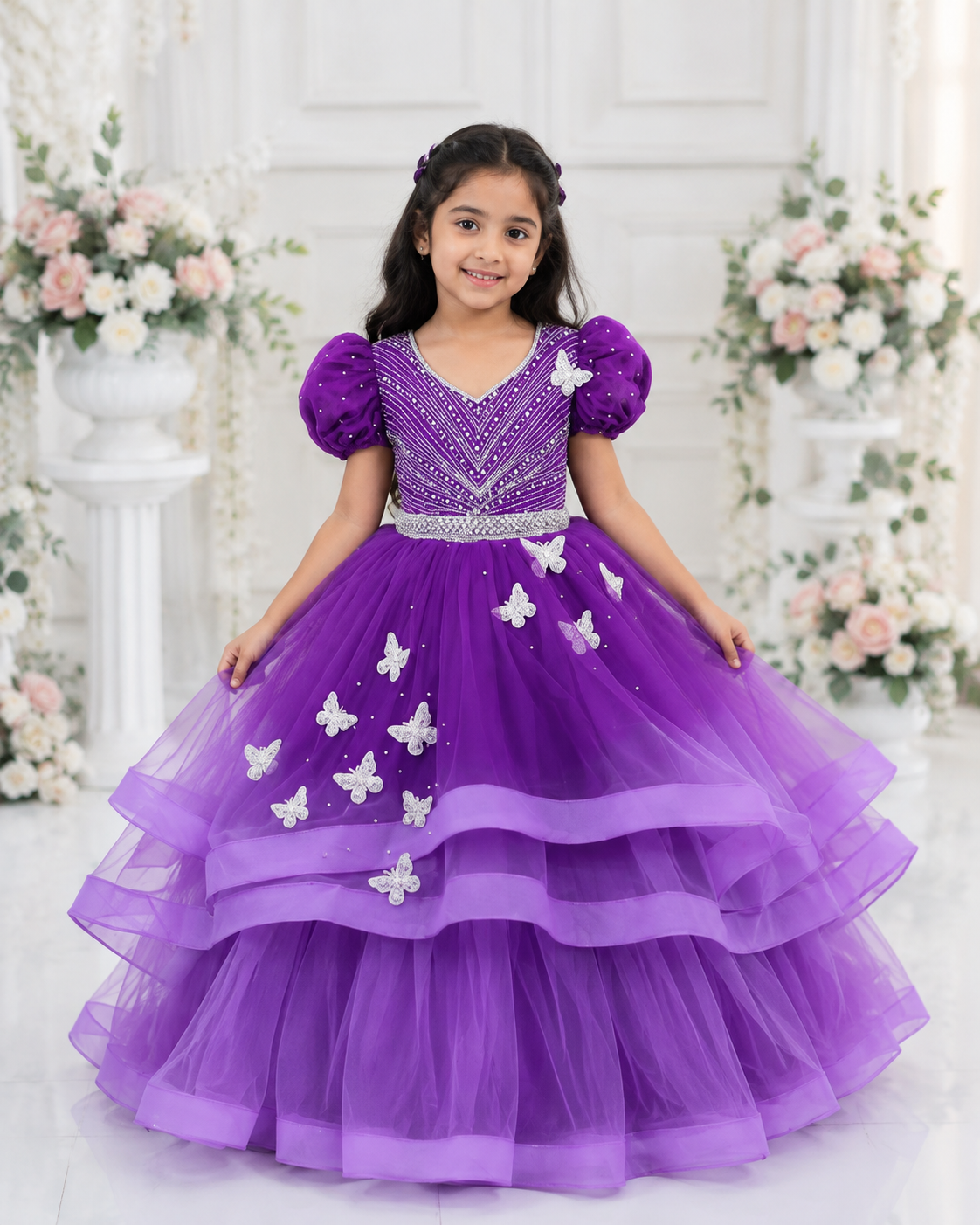 Butterfly Layered Gown