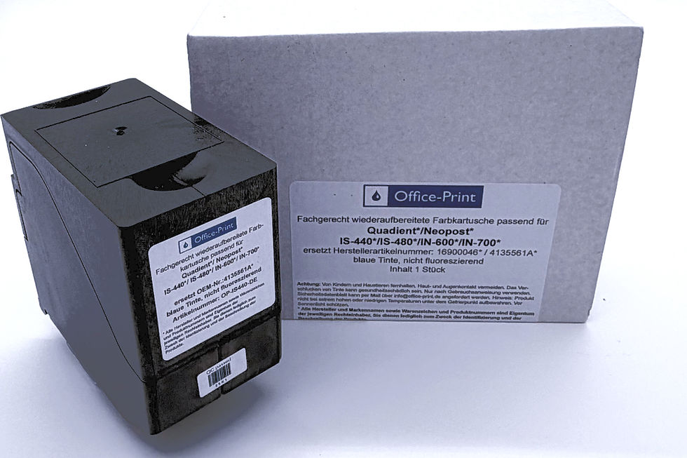 Miniaturbild: Wiederaufbereitete Farbkartusche für Quadient IS-440/IS-480/IN-600/IN-700