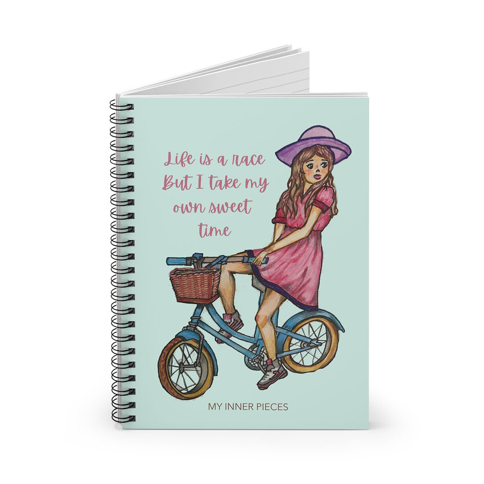 Thumbnail: A Life Unhurried Spiral Notebook - Ruled Line