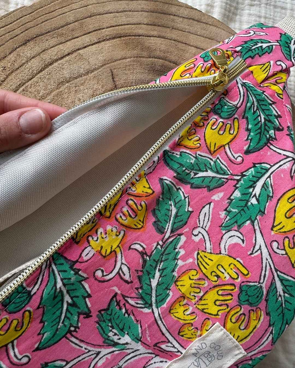 Miniature : sac banane motif india - fait main en France - personnalisable