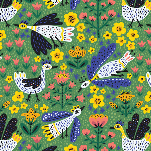 Seamless pattern with cute birds in Ukrainian Naïve folk art style created by Yuliia Bahniuk, available for licensing.
bird
ukraine
ukrainian
naïveart
naïve
folk
floral
flower
garden
spring
summer
botanical
orchard
yellow
pink
flying
chicken
migratory
tulip
decor
kids
children
apparel
wrapping
wallpaper
traditional
ethnic
field
wild
meadow
nature
animal
wildlife
happy
cheerful
vacation
zoo
sanctuary
park
gift wrap
purple
duck
geese
vibrant