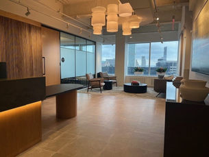 The view from this 47th floor international financial firm’s new office