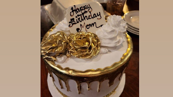 Gold Drip cake