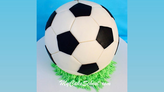 Soccer Ball Cake (not our pic)