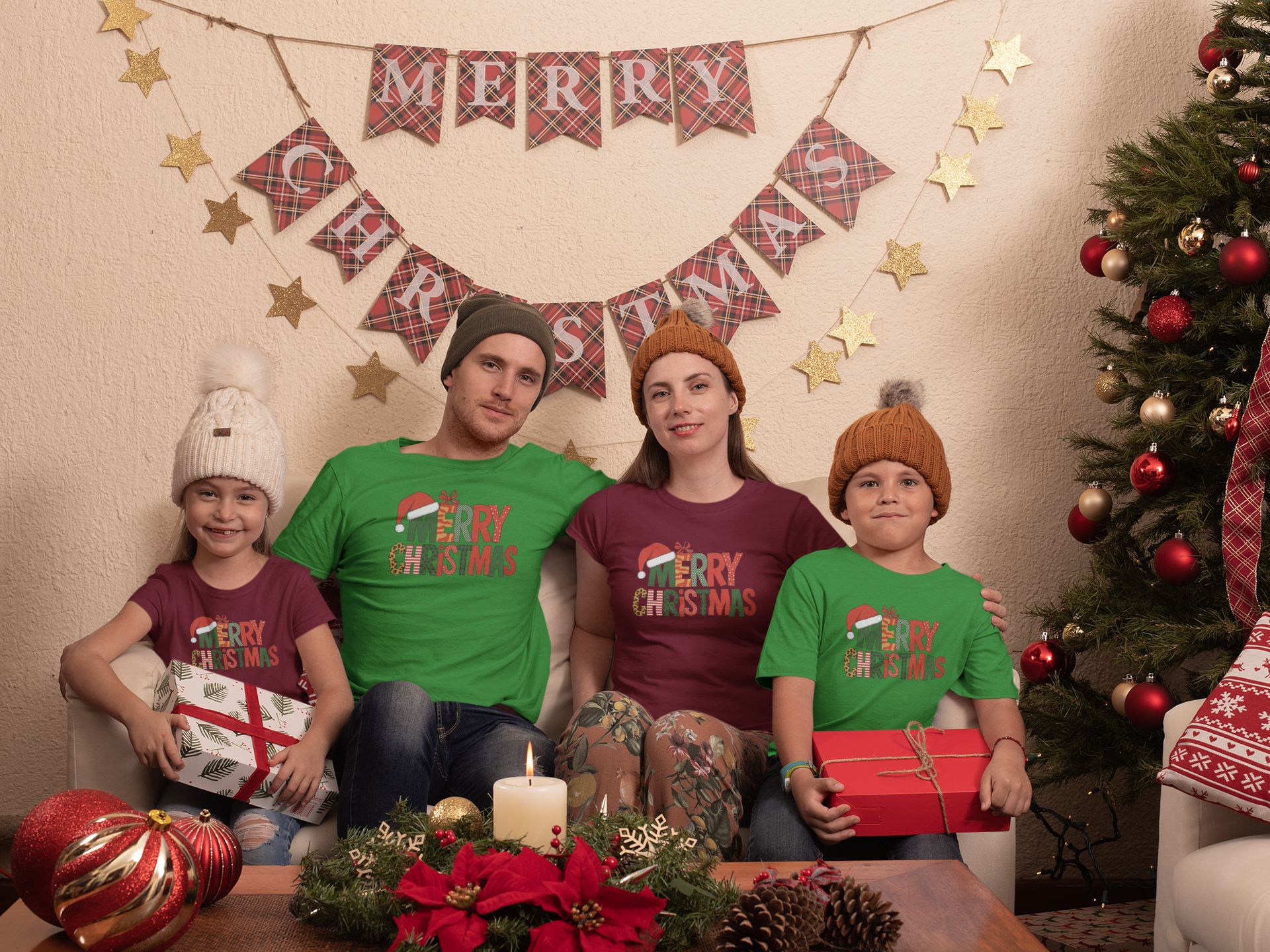 ADULT MERRY CHRISTMAS FAMILY SHIRT