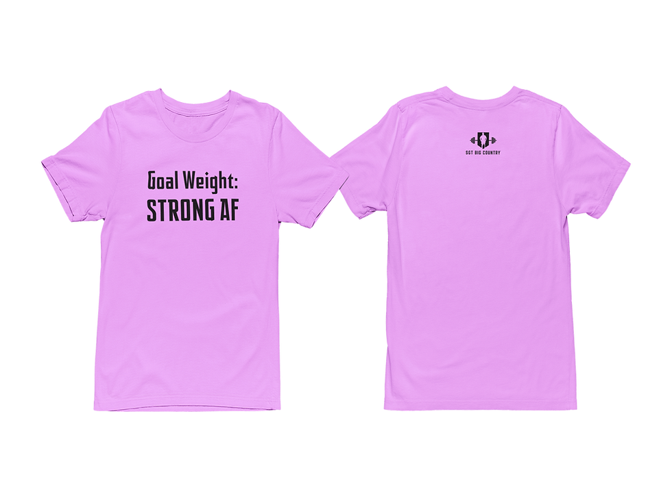 Thumbnail: SGT BIG COUNTRY - GOAL WEIGHT T-SHIRTS