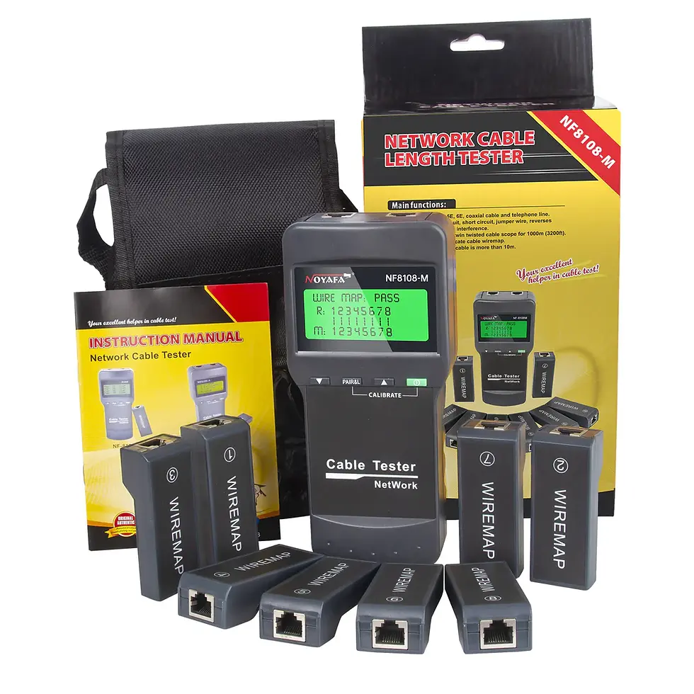Thumbnail: NOYAFA NF-8108M Network Cable Tester Cable Wire Fault Finder with 8 remote