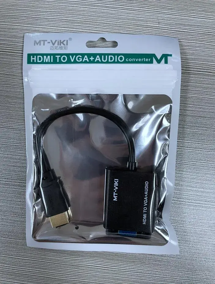 Thumbnail: 1080P 60HZ HDMI to VGA Converter adpter with Audio