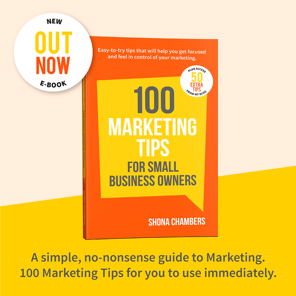 100 Marketing Tips by Shona Chambers