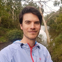 Dr Jordan Beltramin (Osteopath) pictured in Warrandyte besides the Yarra River. Jordan enjoys treating in the local community of the Yarra Valley (Yarra Ranges Shire)