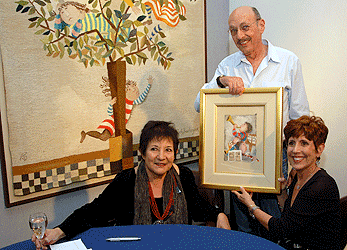 Rodo Boulanger with collage 10-17-08