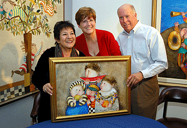 Rodo Boulanger with melon painting 10-17-08