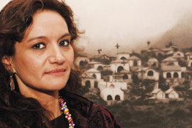 Sandra Boulanger portrait with photograph