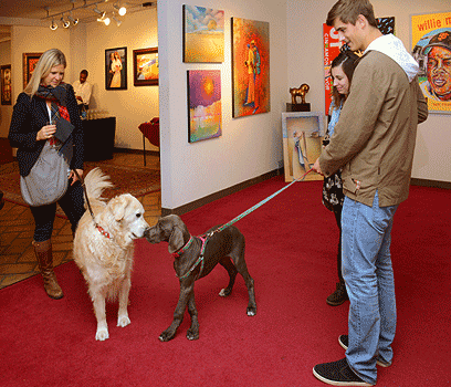 Doggie guests at Marty Goldstein show 2015