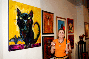 Sarena Rosenfeld at chat noir soiree