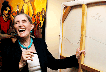 Sarena Rosenfeld laughing 2009