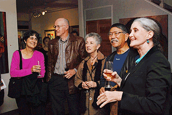 Sarena at exhibition opening 2009