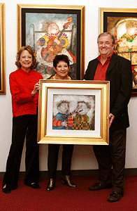Graciela Rodo Boulanger with Tom and Pat Boren