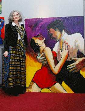 Sarena Rosenfeld 2011 with dancers