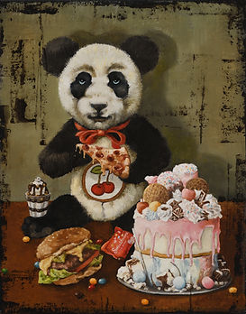 Panda Pizza Party by Jill McVarish