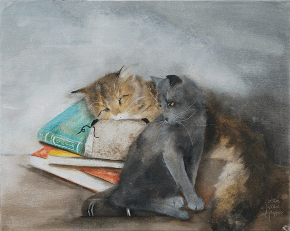 Dede Moser - Library Cats