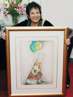 GRB with Stroller lithograph 10-15-2010