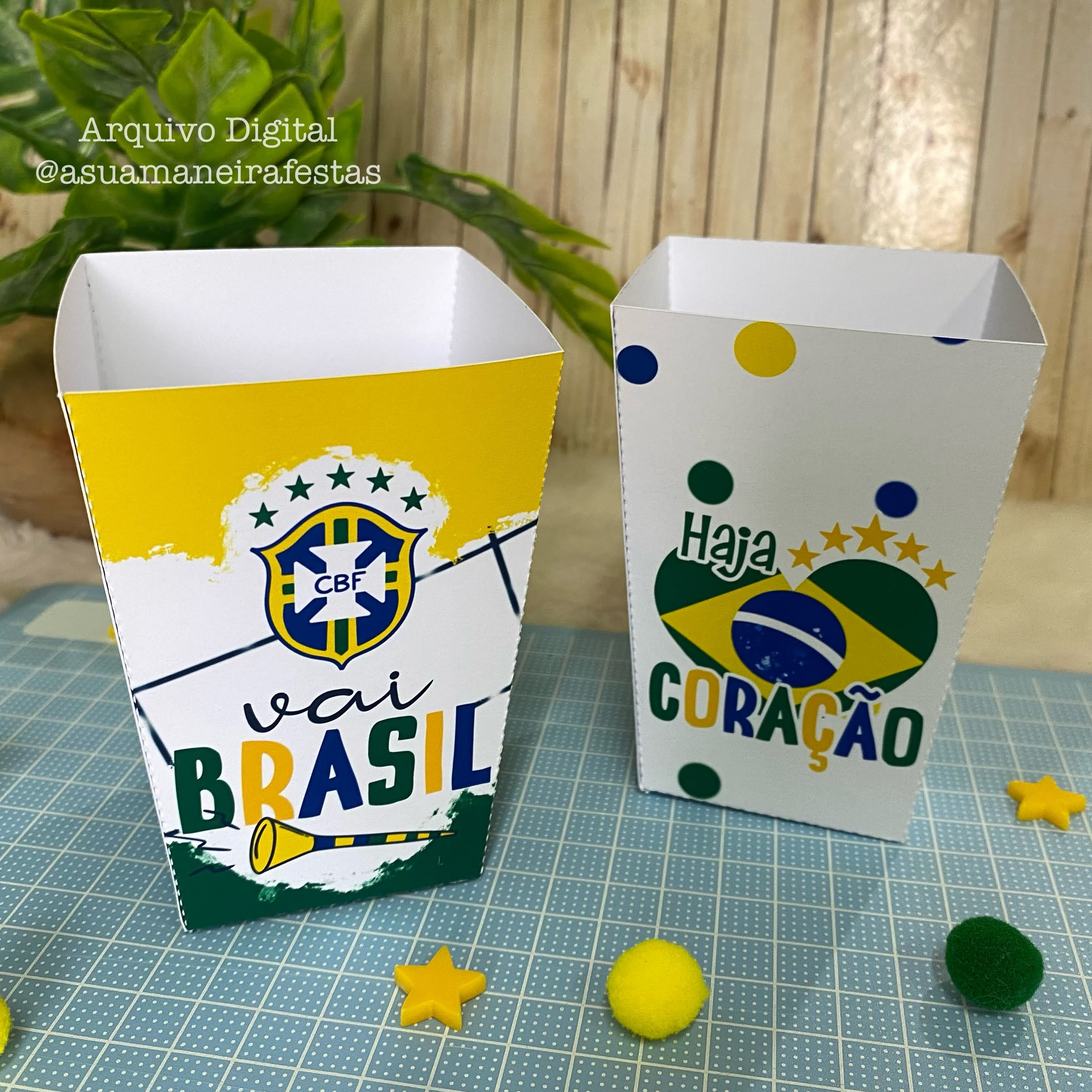 Caixa Pipoca - (Brasil - Copa do Mundo) - Arquivo Digital