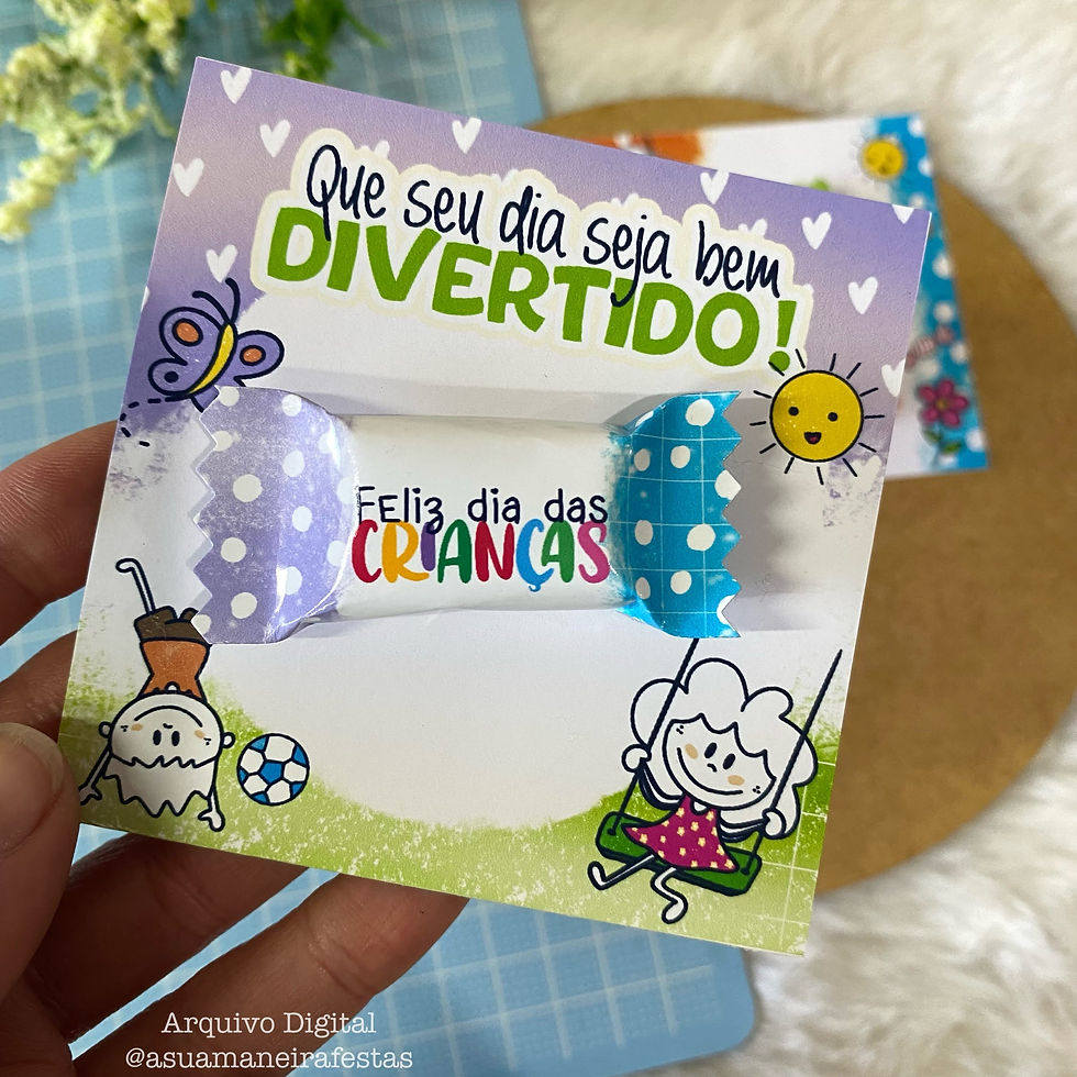 Miniatura: KIT - Balinhas e Cards - (Dia das Crianças) - Arquivo Digital