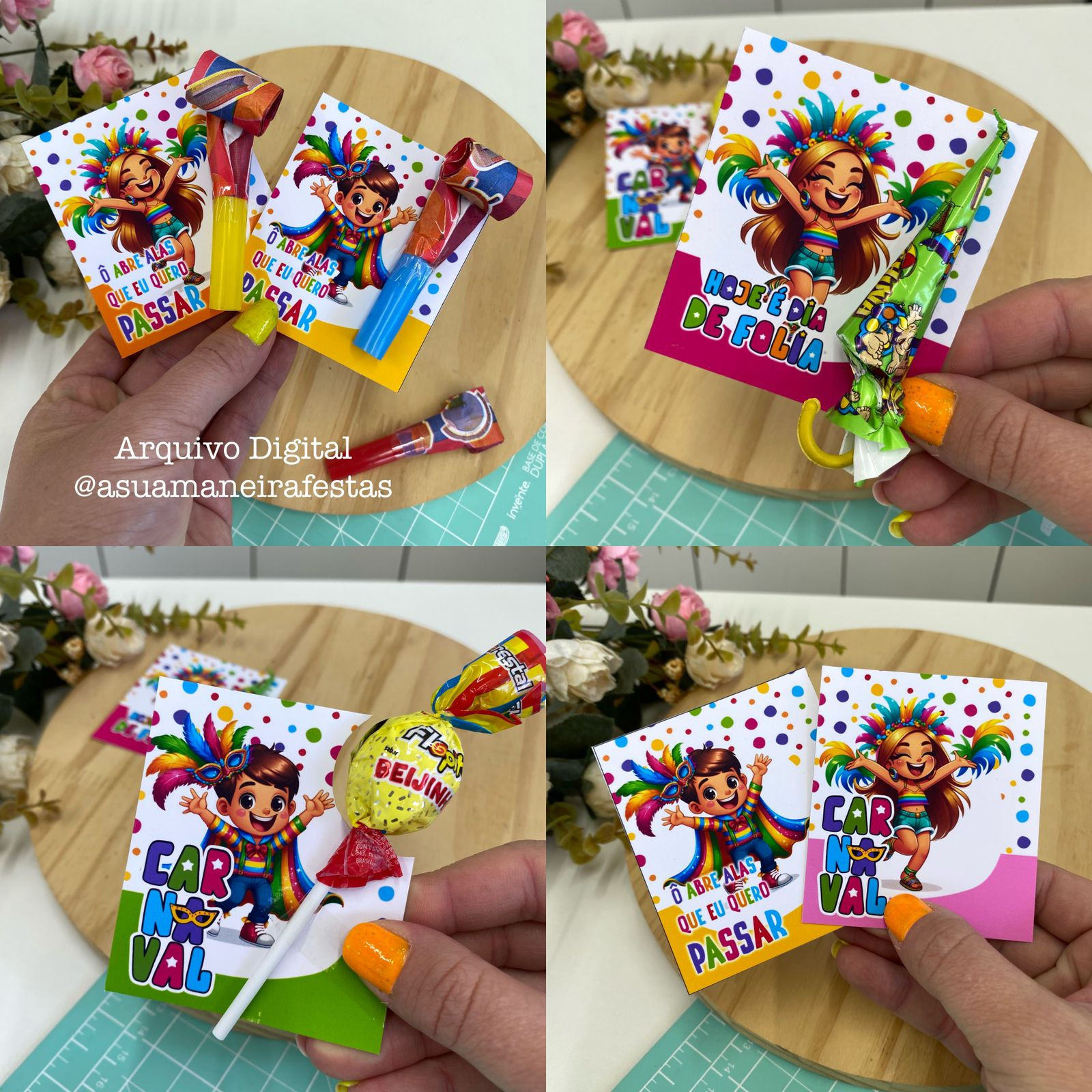 Cartão divertido - Carnaval (2024) - Arquivo Digital