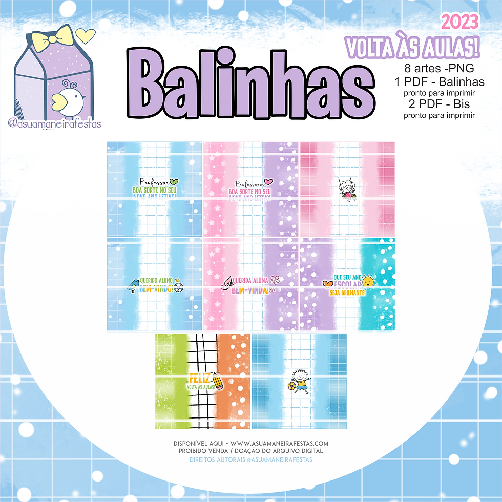 Miniatura: Rotulo Balinhas - BIS (Volta as Aulas - 2023) - Arquivo Digital