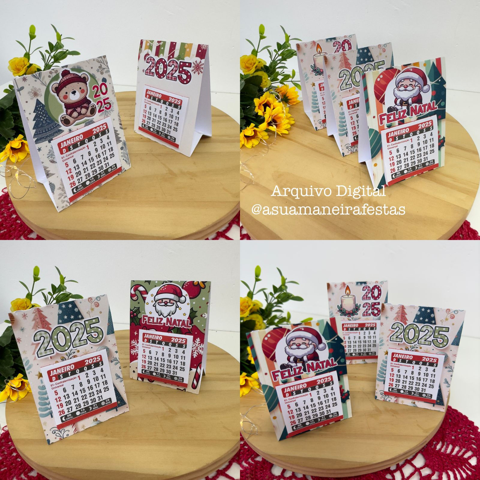 Calendario de Mesa - (Mimos Natalinos) - Arquivo Digital