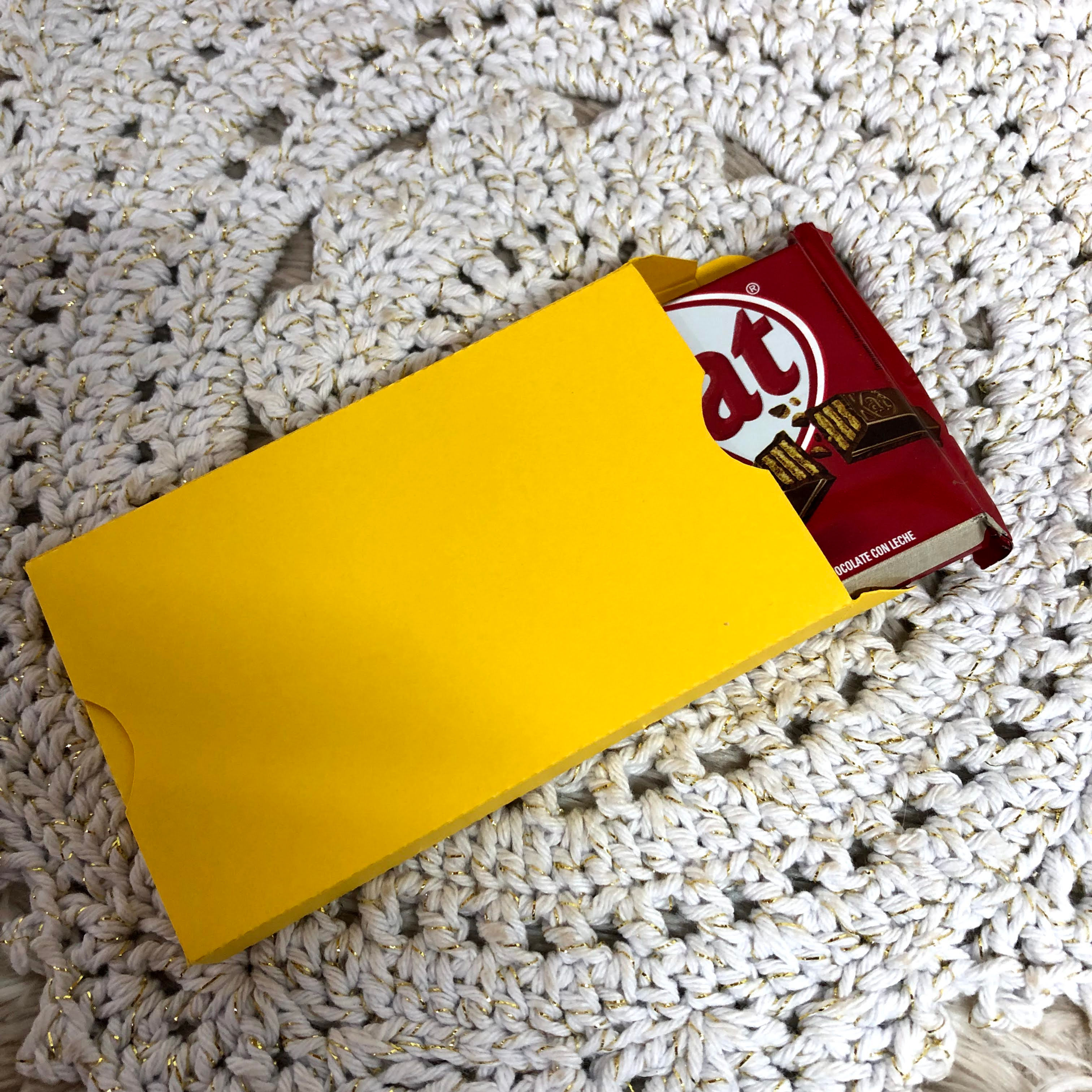 Molde caixa Kit Kat - Arquivo Digital