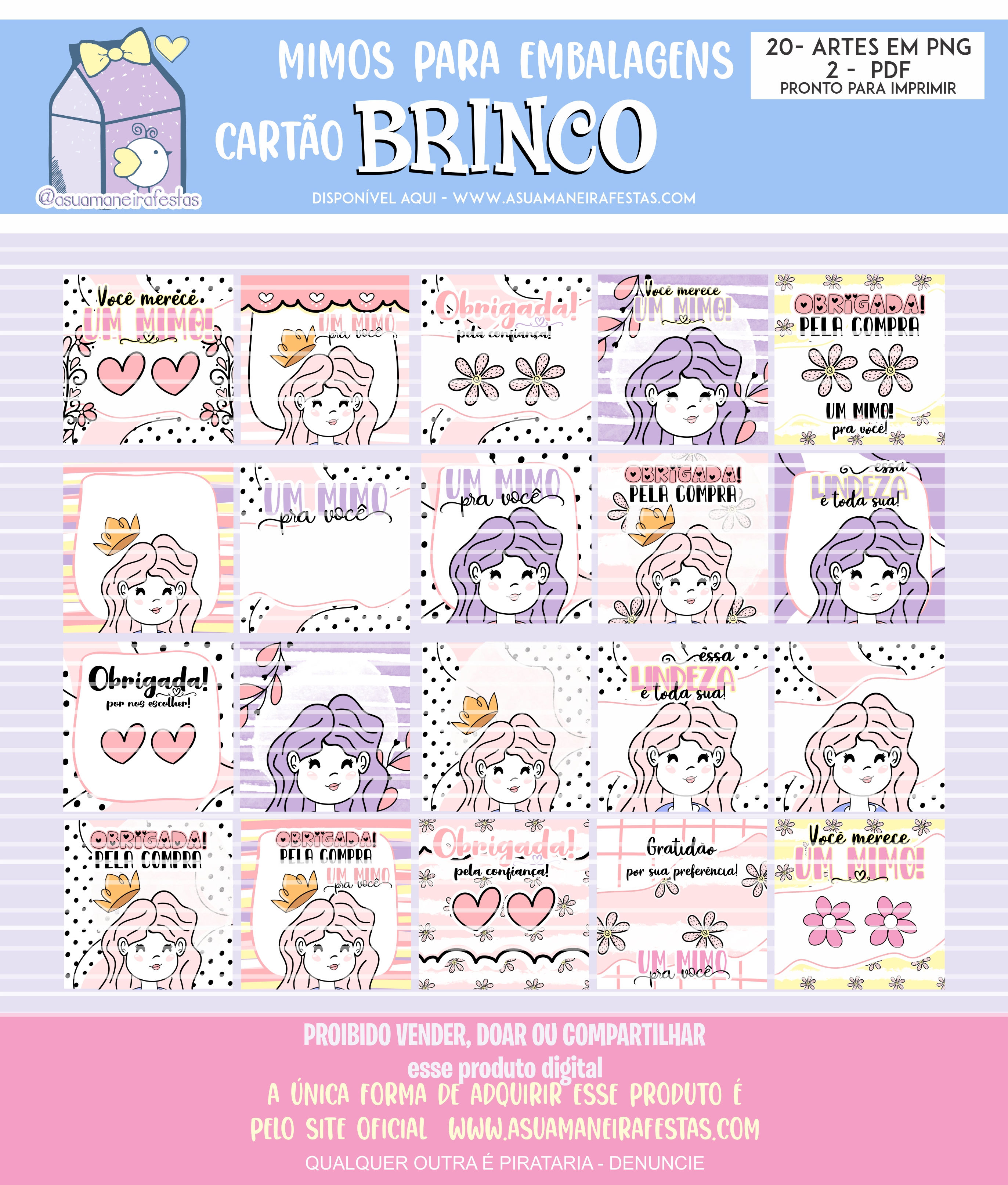 Card Brincos - (Mimos Embalagens)