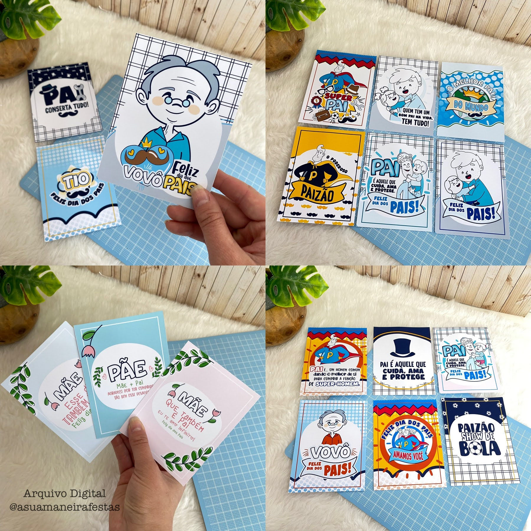 Cards - Chaveiros - (Dia dos Pais)