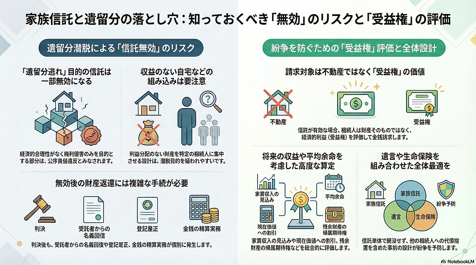 家族信託と遺留分潜脱の問題点 無効後の処理まで弁護士が解説