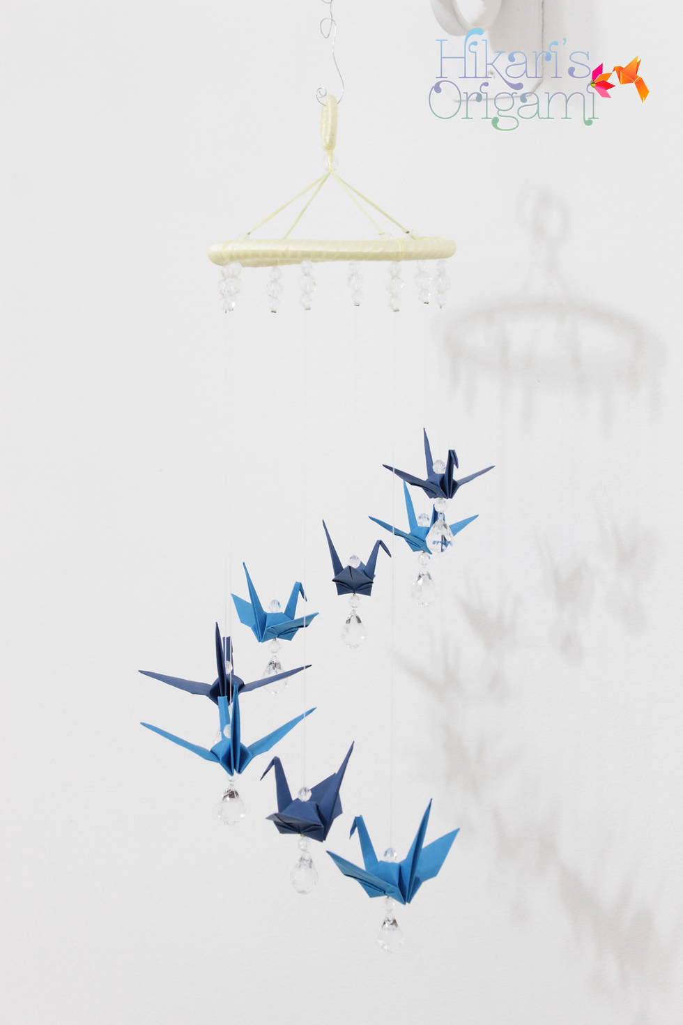 Thumbnail: Móbile de tsuru para berço - espiral