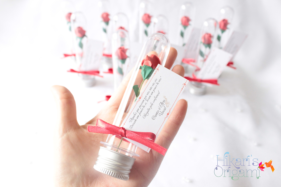 Thumbnail: Mini Rosas I no tubete - Brinde empresarial